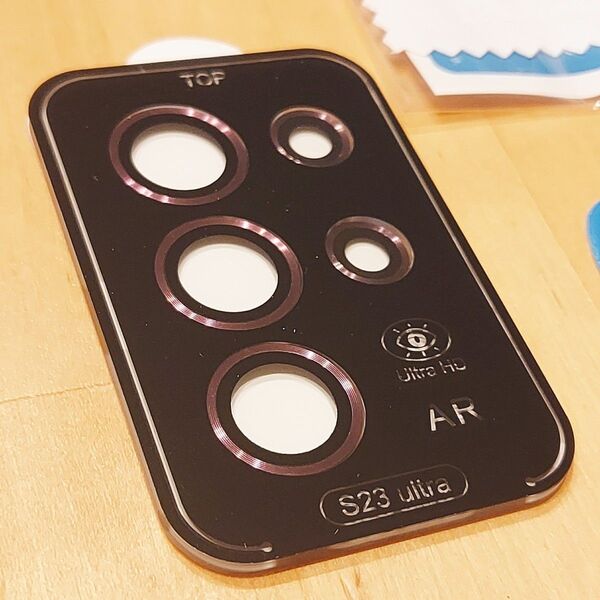 Galaxy S23 Ultra カメラレンズセット AR機能付き ピンクゴールド スマホ