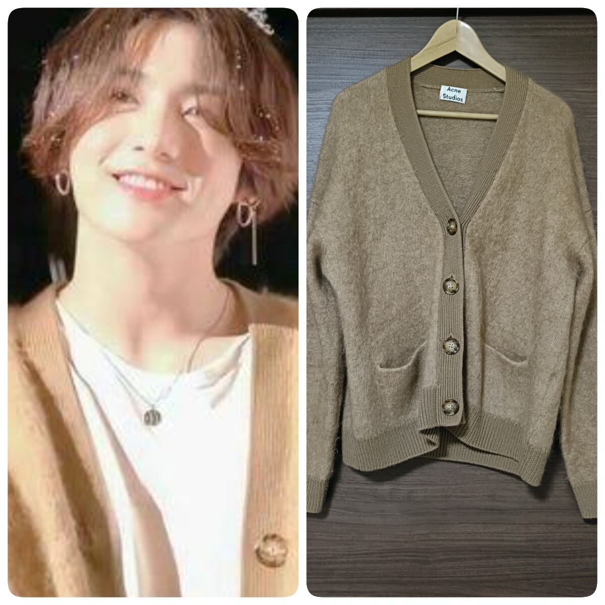 定価10万 Acne Studios アクネ ニット モヘア カーディガン 2025年最新】Yahoo!オークション -「acne モヘア カーディガン
