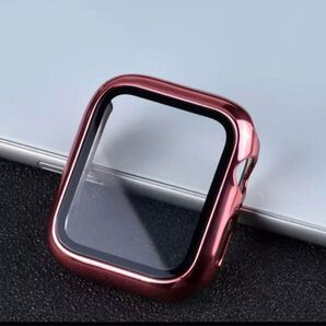 Appleウォッチハード保護カバ ローズピンク40mm