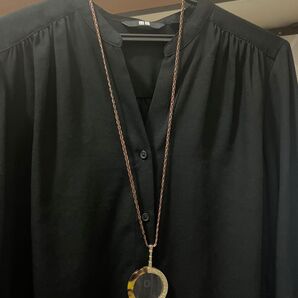 べっ甲 ネックレス ルーペ 上品