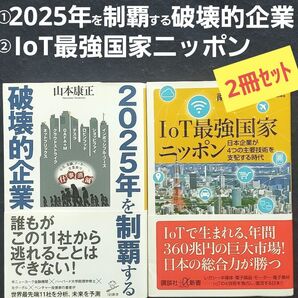 新書版 ①2025年を制覇する破壊的企業 ②IoT最強国家ニッポン 投資先 投資分野 投資企業 株式投資 NISA