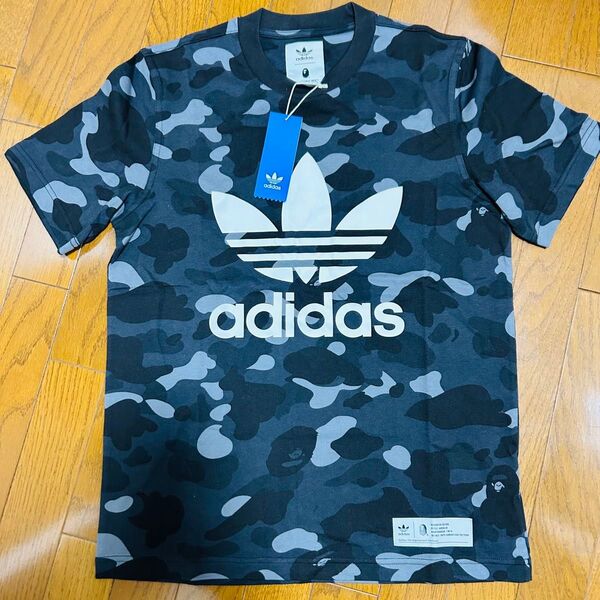 A BATHING APE × adidas コラボ Tシャツ Sサイズ 半袖 迷彩 カモ
