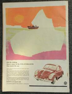 VW 空冷 ビートル オーバル 1954年 LIFE 広告 ワーゲン チャンピオン モーリス マイナー ライフ　DDB　アメリカ ビンテージ アド