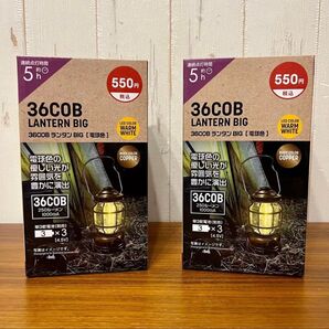 ダイソー LED ランタン BIG 電球色 2個セット DAISO COPPER ウォームホワイト アウトドア キャンプ