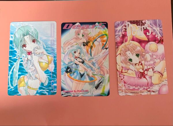 163.レン ミゥ Dears 3枚セット テレホンカード テレカ アニメ
