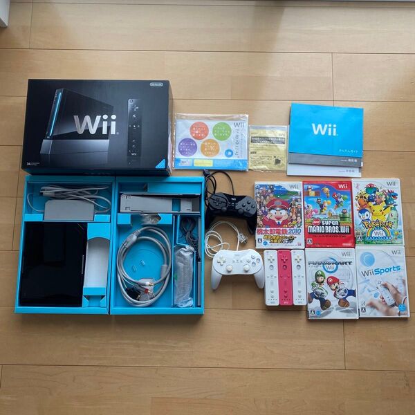 Wii すぐに遊べるセット 本体 ソフト5本付き