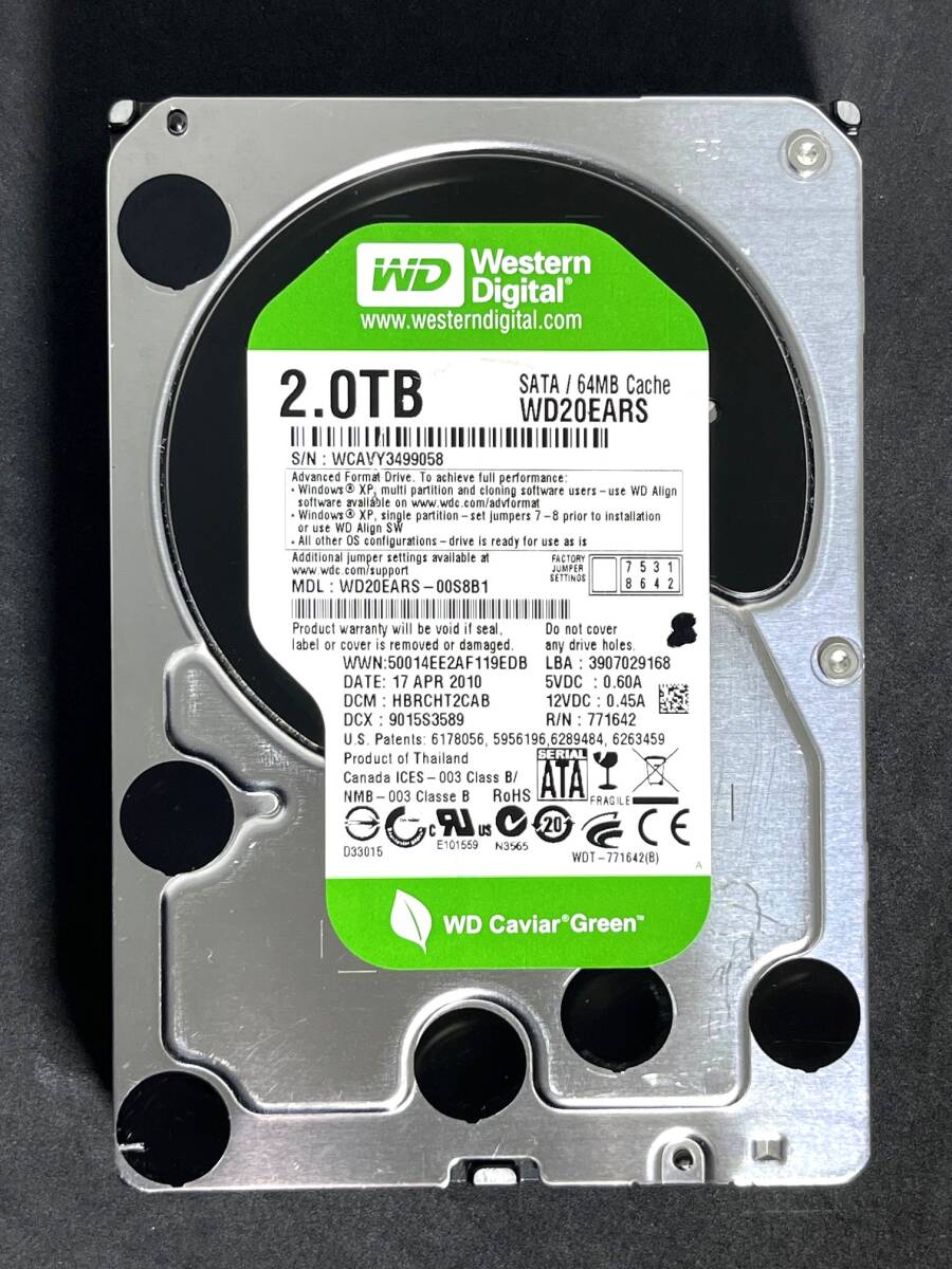 WD20EARSの値段と価格推移は?|33件の売買データからWD20EARSの WD20EARSの値段と価格推移は?|33件の売買データからWD20EARSの