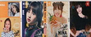 韓国　K-POP ☆TWICE トゥワイス MINA ミナ☆　4つ折りメモ帳　4連メモ帳　Y-109