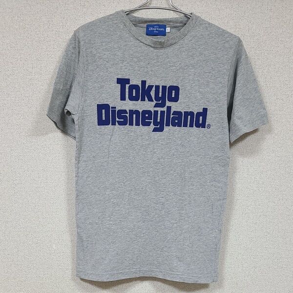 【やや汚れあり】東京ディズニーランド グレー 半袖Tシャツ Sサイズ