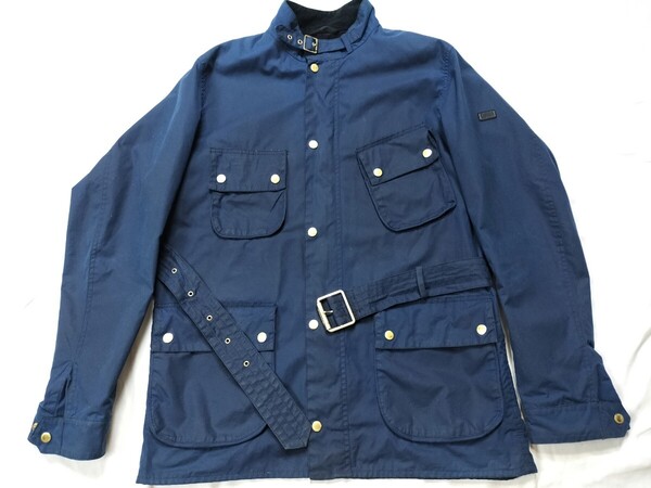 Special Barbour international gauging wax L バブアー インターナショナル ブルー ネイビー