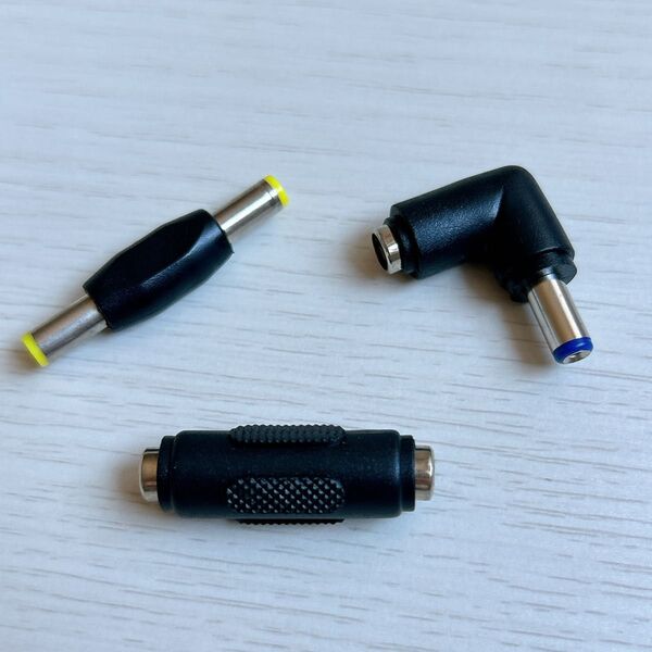 *未使用品*DC電源 変換コネクタ 外径5.5 内径2.1 アダプター L字
