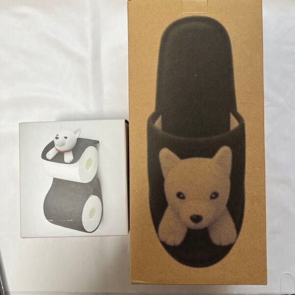 SoftBank お父さんトイレロールカバー&スリッパ