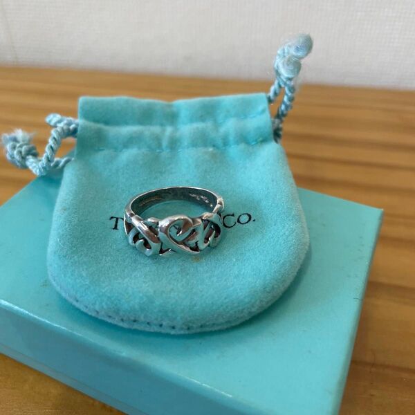 ティファニー TIFFANY&Co. シルバーリング トリプルラビングハート