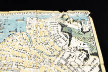 希少★享和2年 「肥前長崎図」 文錦堂板 折畳古地図 出島 オランダ船　(管理53976527)_画像8