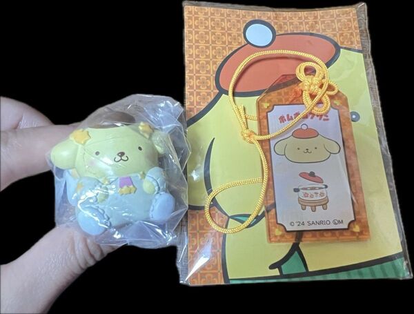 サンリオ おまもり風キーホルダー ポムポムプリン&カードキャプター桜コラボガチャサンリオキャラクターズ レトロおまもり風