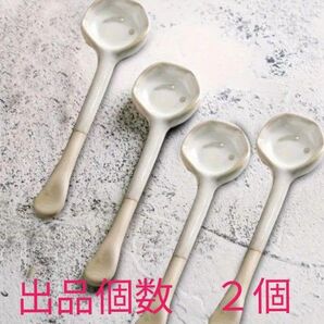 新品 陶器製 スプーン 2個セット