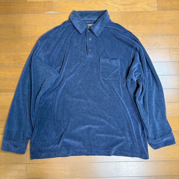 St.John's bay セントジョンズベイ パイル生地 ポロシャツ pile 古着 XL
