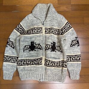 TUAK トゥアック カウチンセーター ジップアップ カナダ製 古着 極厚