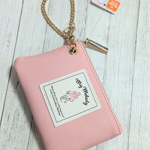 キー&パスケース マイメロ サンリオ ピンク キーケース 財布 パスケース 定期入れ ポーチ SR14-10MM