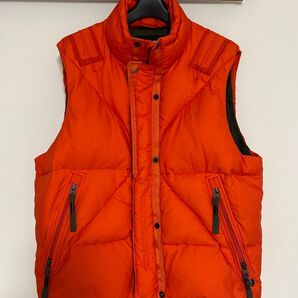 RLX ralph lauren ラルフローレン ダウンベスト オレンジ ミリタリー L