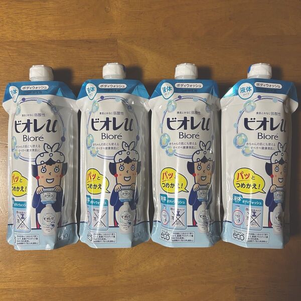ビオレU ボディウォッシュ 液体 つめかえ用 340ml × 4個