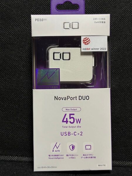 CIO NovaPort DUO 45W USB-C×2 ホワイト