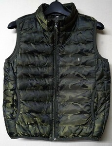 * camouflage pattern down vest *S* camouflage *