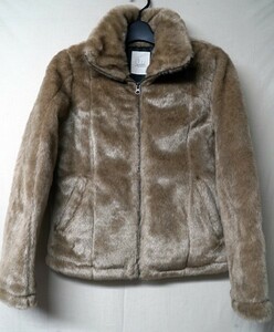 *Sunny clouds Produced by felissimo* fake fur Zip blouson *