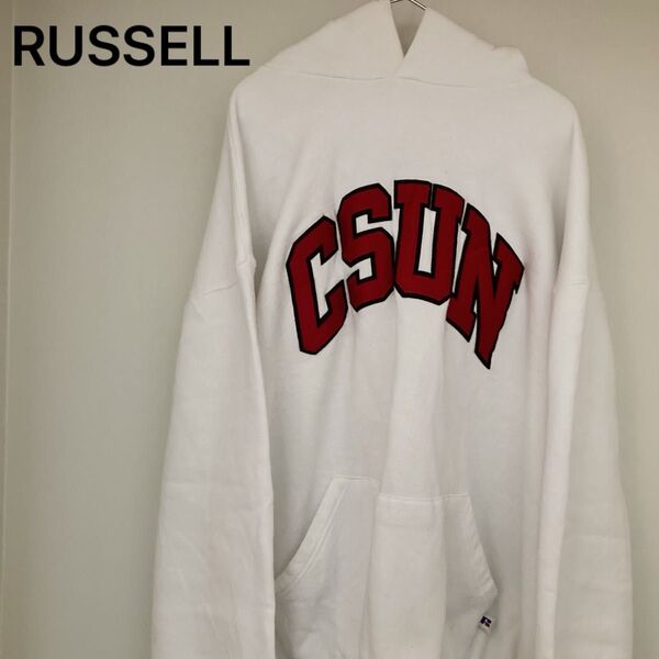 90s メキシコ製 ラッセルアスレチック スウェットパーカー CSUN カレッジ