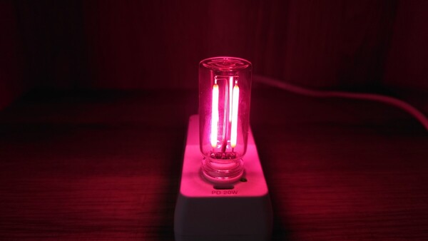 レトロ風LED調光ランプ ピンク デコトラ軽トラ旧車ドリフト カスタムカー ラブ灯 水中花