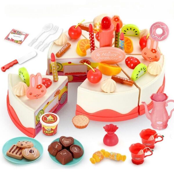おままごと ケーキセット 62点セット 知育玩具 DIY プレゼント