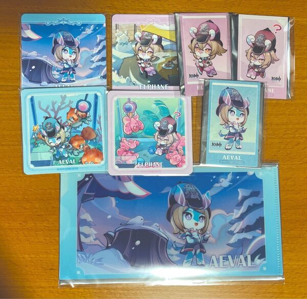 【原神】GIGO 特典 カード エルファネ アイベル コースター カード チケットファイル