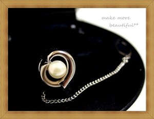 * height island shop case attaching *6mm white pearl * mat & lustre silver color. simple design tie tack *