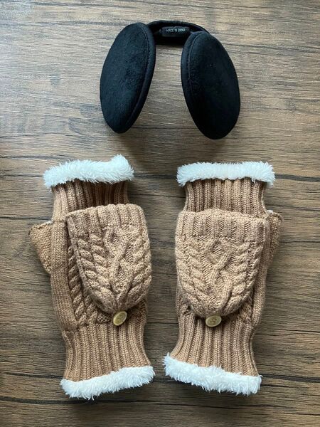 あったか手袋 イヤーマフ 耳あてセット
