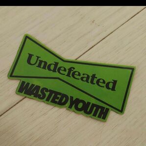 UNDEFEATED wasted youth ステッカー