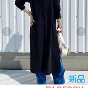 【新品】ページボーイ バックレースアップ ワンピース レディース Fサイズ