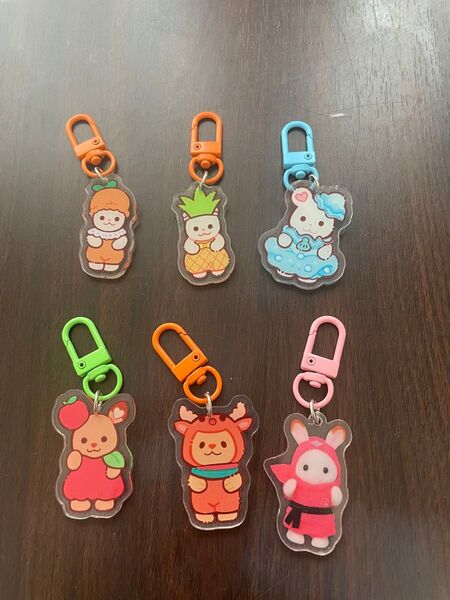 アクリルキーホルダー 6個