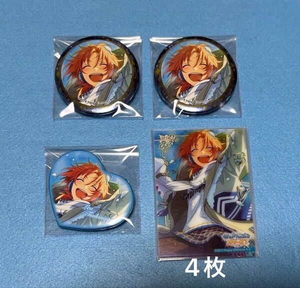 あんさんぶるスターズ 月永レオ 缶バッジ トレカ スノーファイト