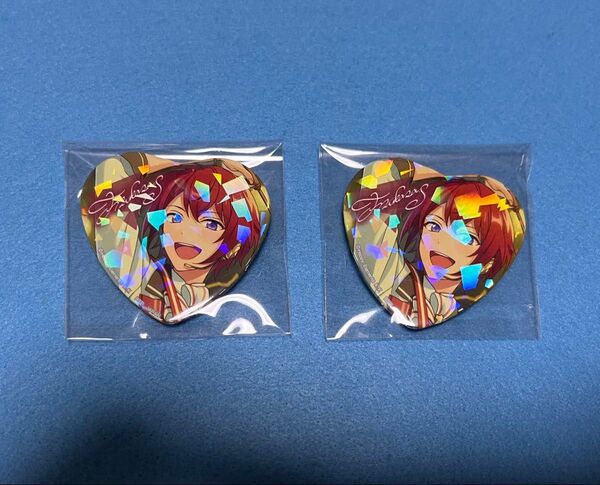 あんさんぶるスターズ 朱桜司 とるパカ ハート缶バッジ vol.5