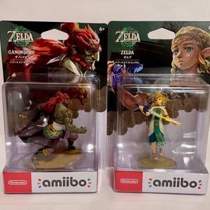 【新品未開封】ゼルダの伝説 ティアーズオブキングダム ゼルダ ガノンドロフ amiibo 2体セット