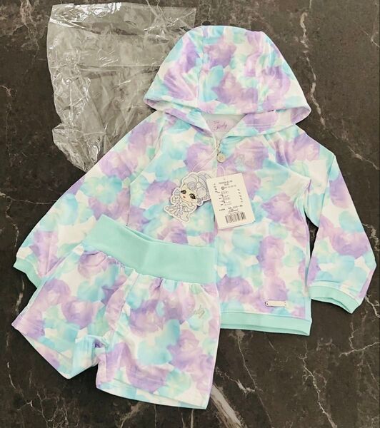 新品 ちびRady 花柄セットアップ 90cm