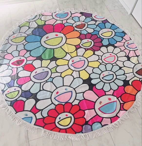 新品 150×150 ラウンドマット カーペット ラグ
