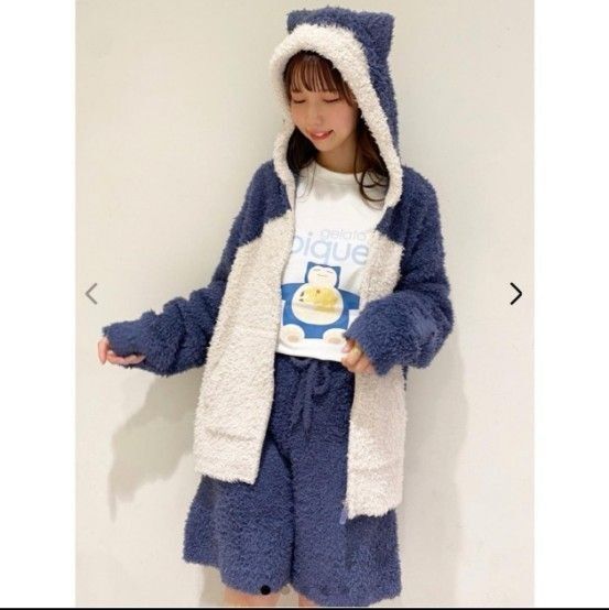 新品タグ付き【ジェラートピケ】 ポケモンスリープ カビゴンパーカ&ショートパンツ