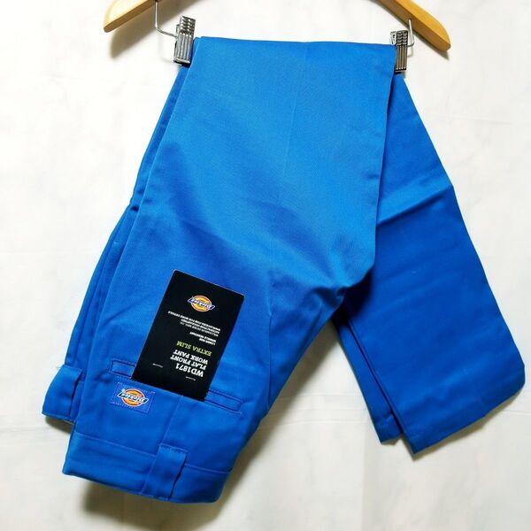 新品 デッキーズ Dickies カーゴパンツ 31インチ アースブルー ワークパンツ