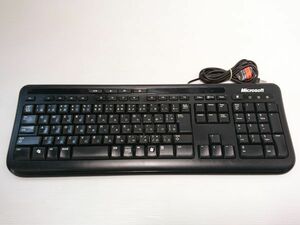 ジャンク品★Microsoft マイクロソフト　キーボード　Wired Keyboard 600/x818771-001　USB接続 日本語　