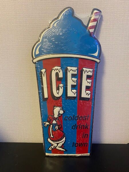 ICEE 看板 アメリカン雑貨 エンボス加工