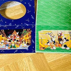 東京ディズニーランド クリスマス&新年テレホンカードセット 1995&1999 未使用