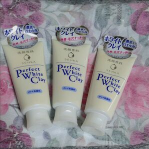 *専科 パーフェクト ホワイトクレイ〈洗顔フォーム〉120g×3本。ワントーン明るいすっぴんへ。優しいフローラルの香り♪
