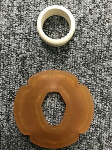 ☆新品☆ 送料無料 剣道 大、小木刀用 鍔、鍔止めセット