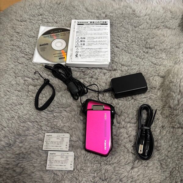 【美品】サンヨー(SANYO)Xacti DMX-HD800(P) ピンク